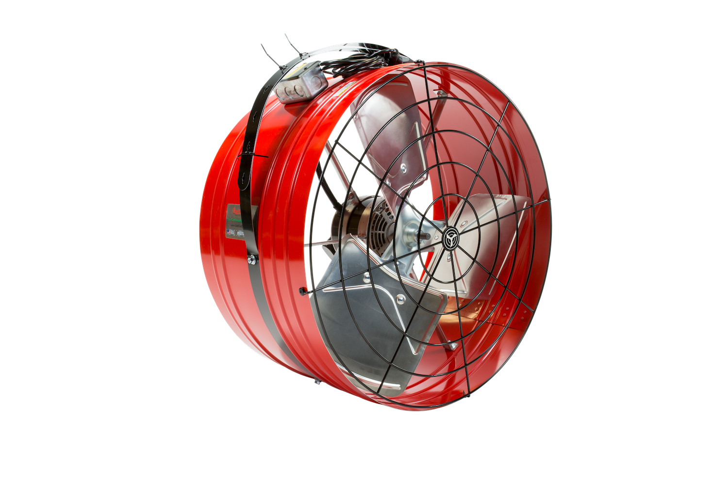 Bright living room cooled by a whole house fan